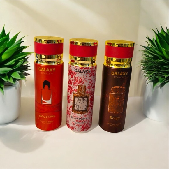 Galaxy Concept Other - NEW-3pc Set Galaxy Concept Perfume Body Spray Pour Femme 200 ML/6.7oz